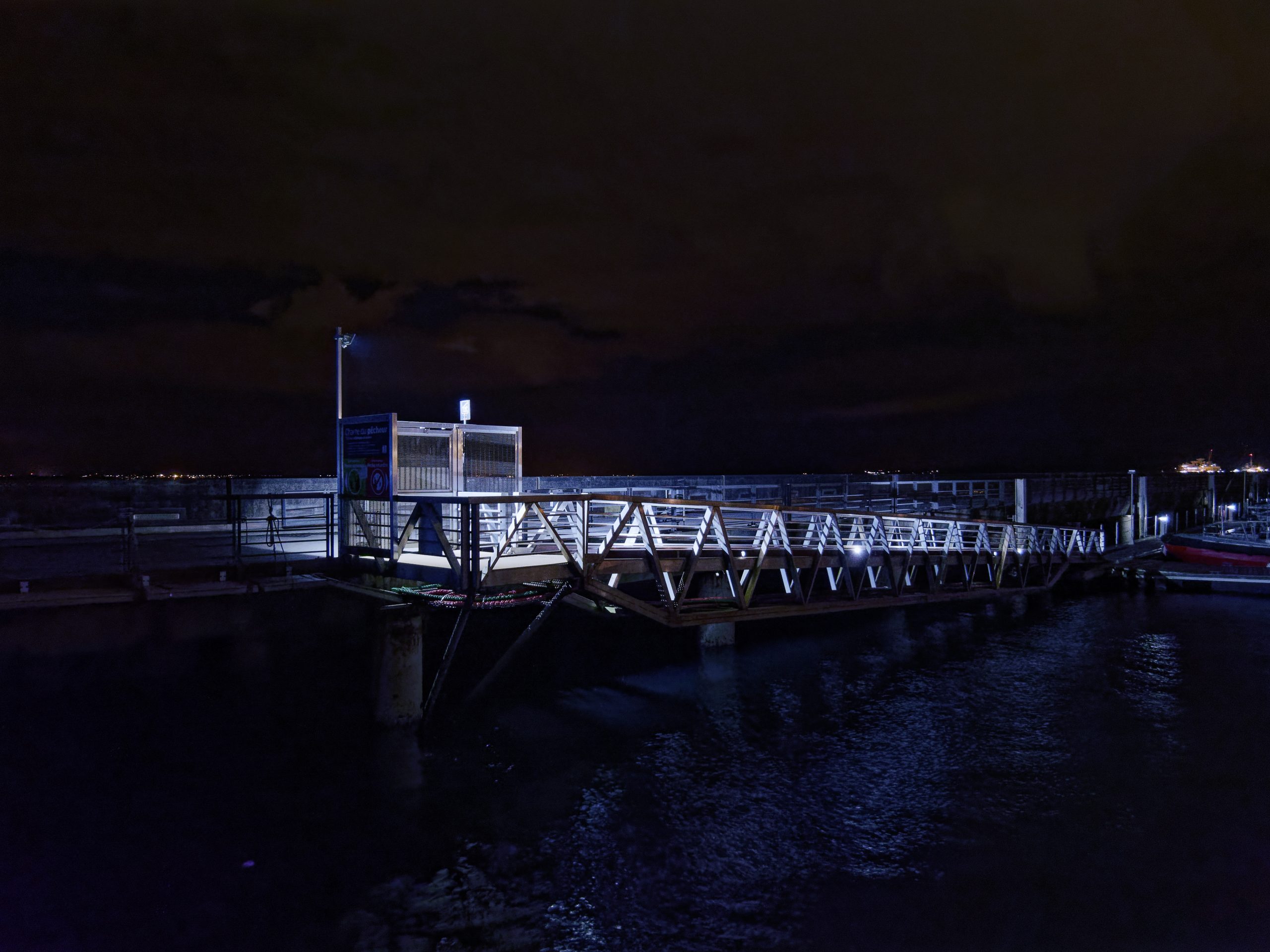 Brest, Bretagne, Brittany, street, photography, port, harbour, passerelle, ponton, noctambulage, nuit, night,
